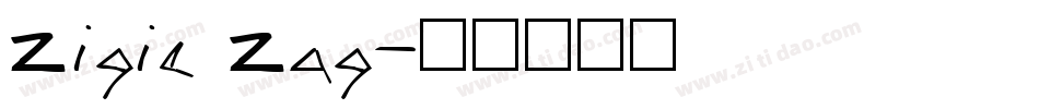 Zigie Zag字体转换